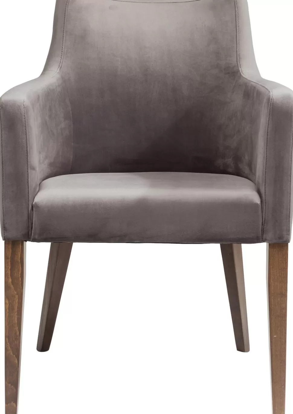 KARE Design Armleunstoel Mode Fluweel Grijs Cheap