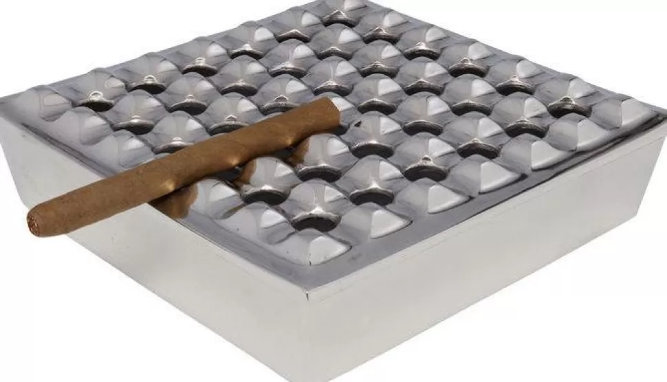 KARE Design Asbak Soho Square Silver 25x25cm Sale