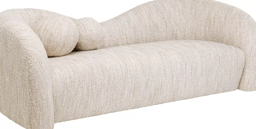 KARE Design Bank 2-zits Livia Melange Cream 201cm Sale