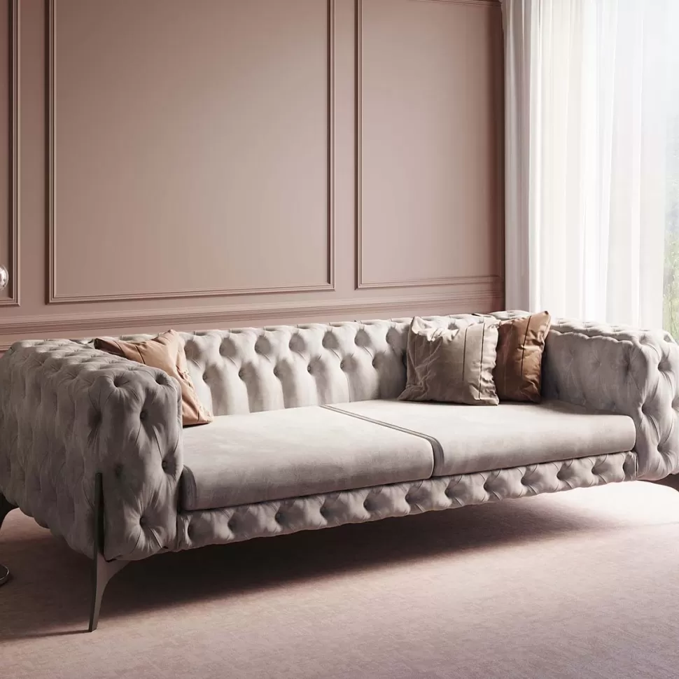 KARE Design Bank Bellissima 3-zits Beige 240cm Flash Sale