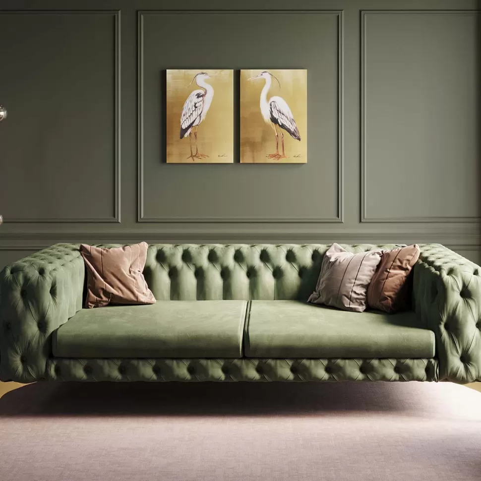 KARE Design Bank Bellissima 3-zits Green 240cm Clearance