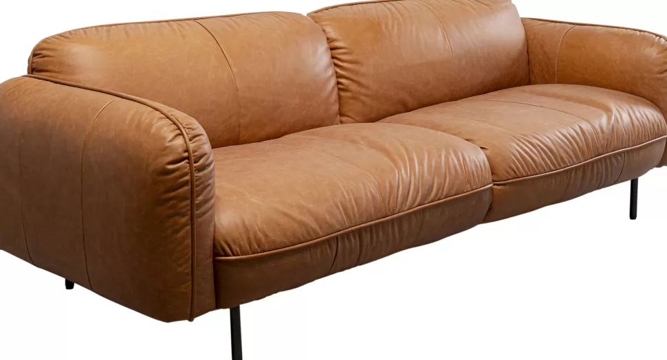 KARE Design Bank Calgary Smart Leather Light Brown 228cm Cheap