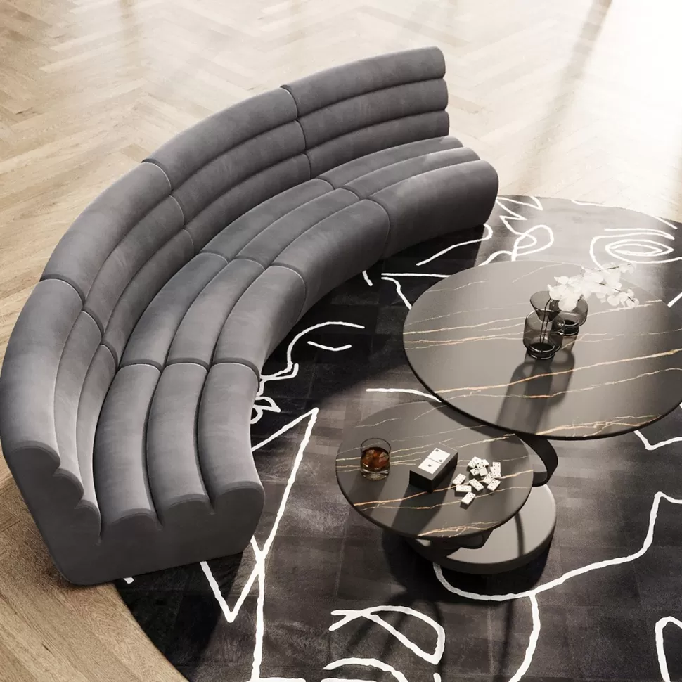 KARE Design Bank Element Wave Grey Best