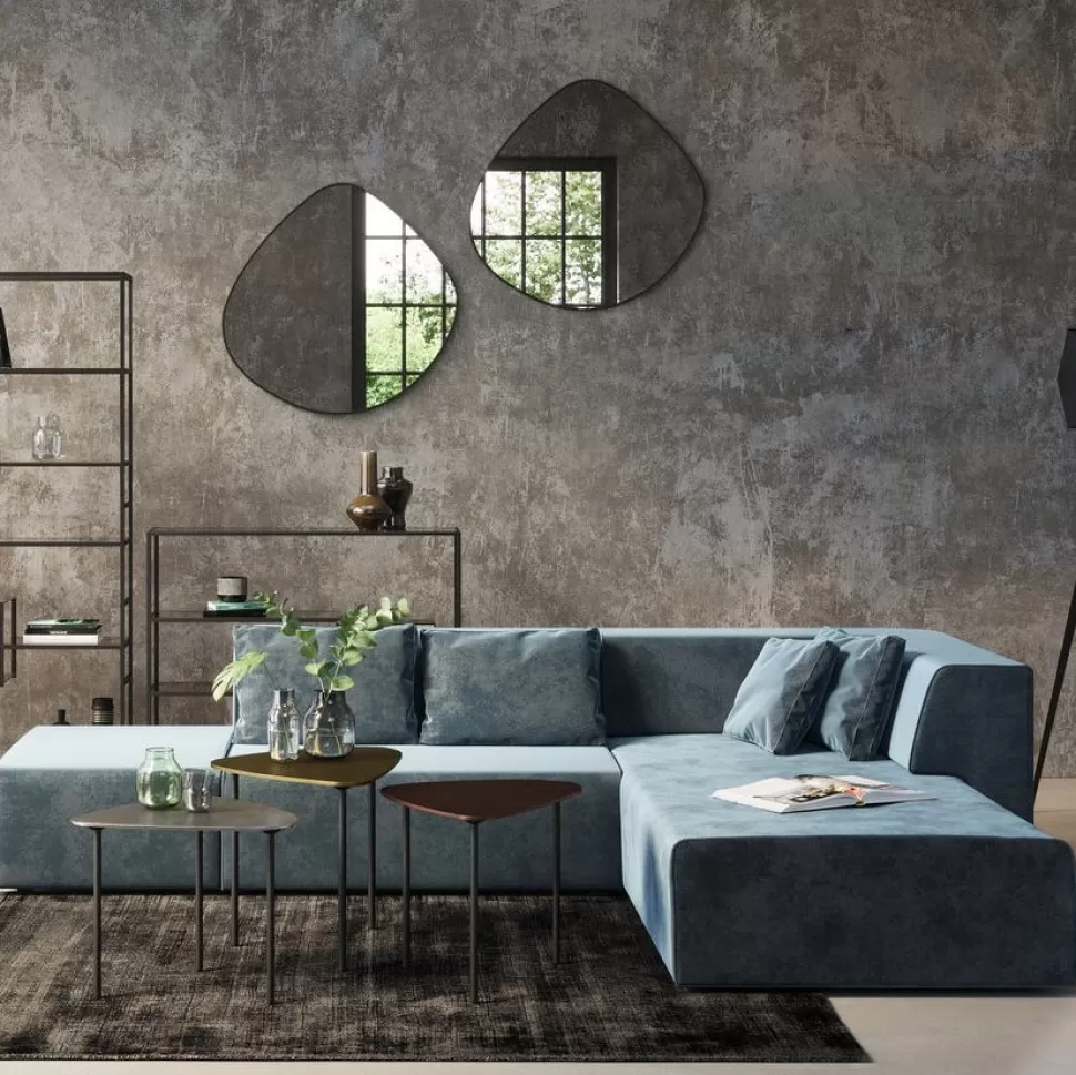 KARE Design Bank Infinity Fluweel Oceaan Rechts Online