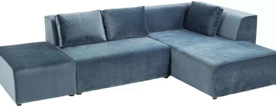 KARE Design Bank Infinity Fluweel Oceaan Rechts Online