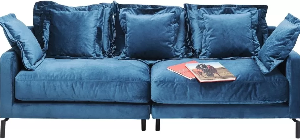KARE Design Bank Lullaby 2-Zits Petrol-Blauw Sale