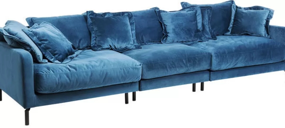 KARE Design Bank Lullaby 3-Zits Petrol-Blauw Hot