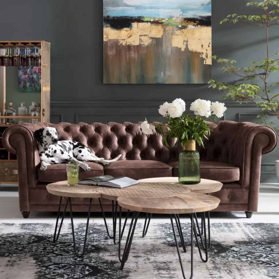 KARE Design Bank Oxford 3-Zits Vintage Smart Shop