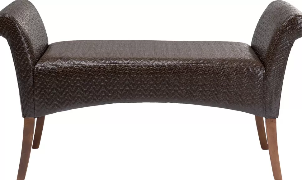 KARE Design Bankje Motley Zigzag Brown Cheap