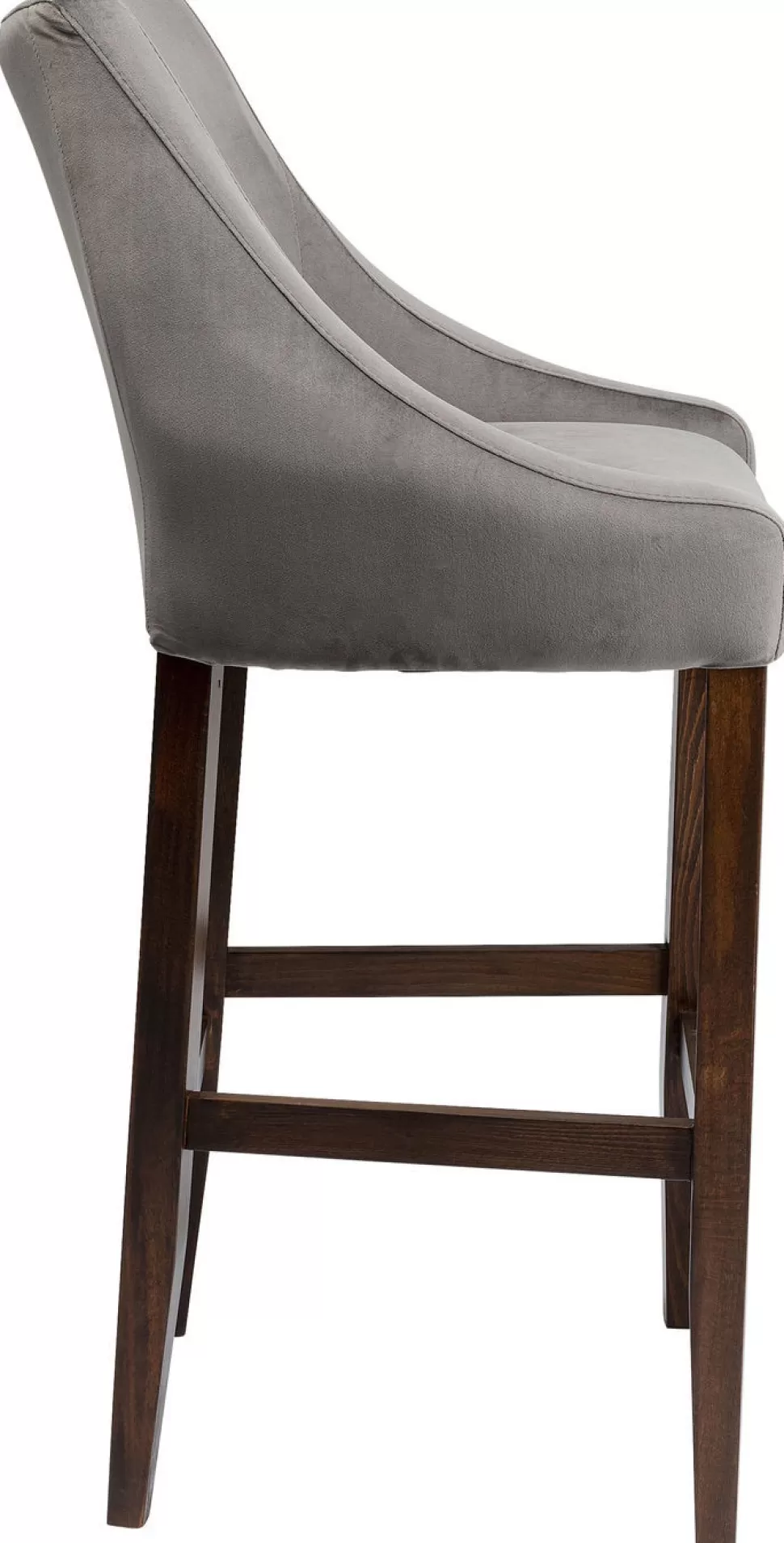 KARE Design Barkruk Mode Fluweel Grijs Outlet