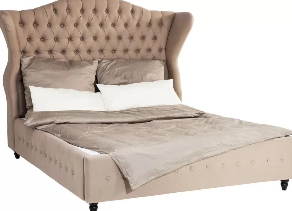 KARE Design Bed City Spirit Linnen Natuurlijk 180x200cm Sale