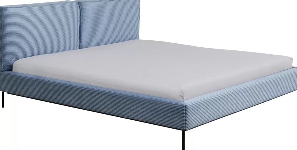 KARE Design Bed East Side Cord Blue 180x200cm Shop