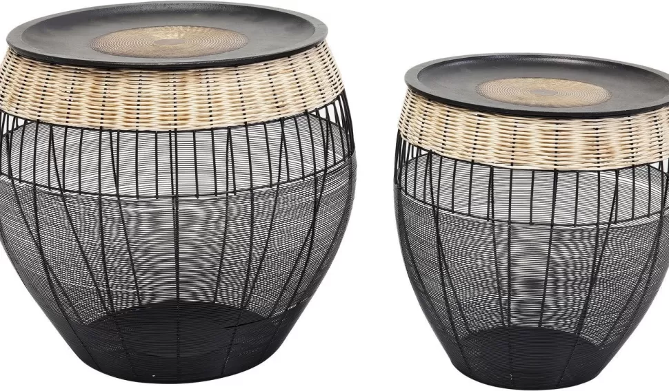KARE Design Bijzettafel African Drums (2-delig) Discount