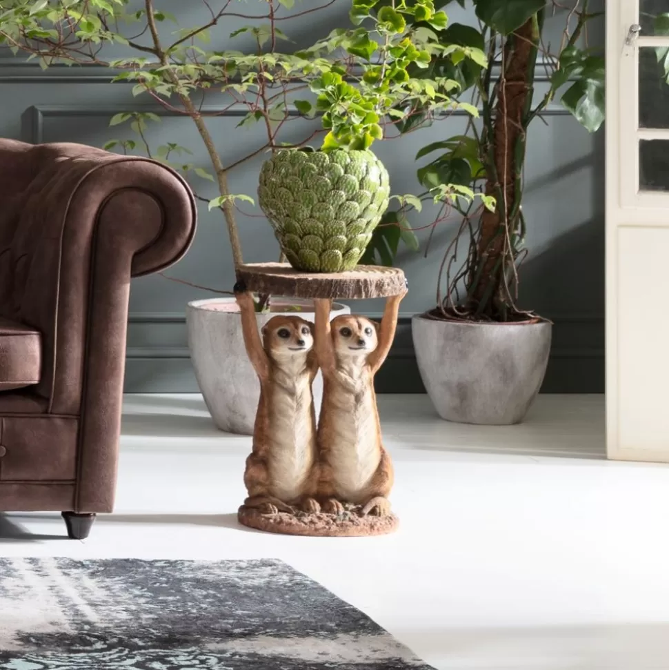 KARE Design Bijzettafel Animal Meerkat Sisters Ø33cm Cheap