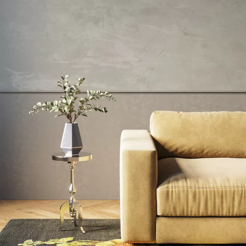 KARE Design Bijzettafel Barocco Alu Ø27cm Outlet