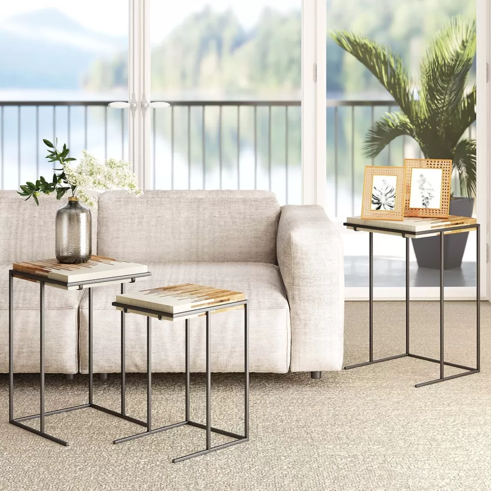 KARE Design Bijzettafel Bora Bora (3/set) New