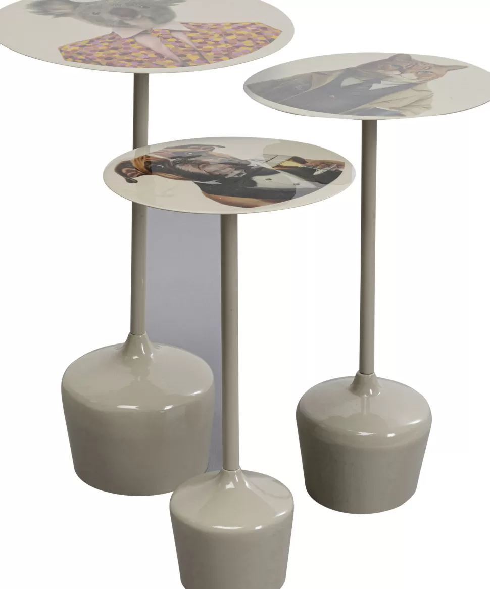 KARE Design Bijzettafel Business Animal (3/set) Fashion