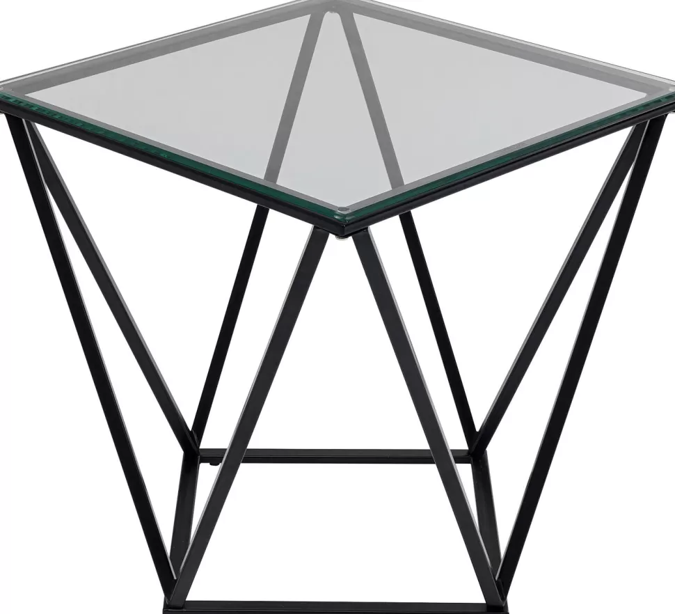 KARE Design Bijzettafel Cristallo Zwart 50x50cm Store