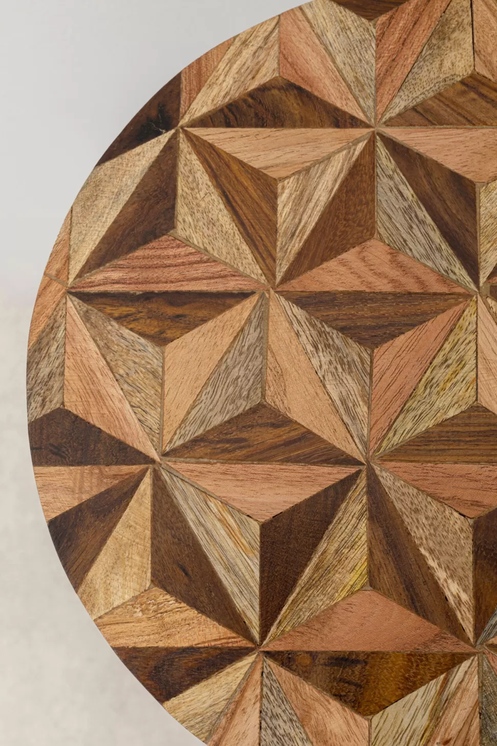 KARE Design Bijzettafel Domero Geo Brown Ø25cm Cheap