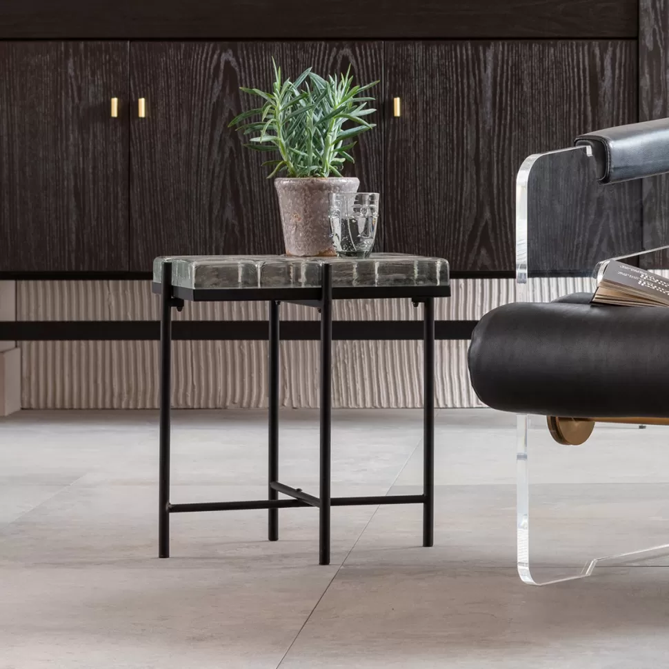 KARE Design Bijzettafel Iceline Black 43x33cm Outlet