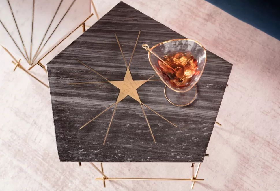 KARE Design Bijzettafel Mystic Pentagon Big Hot