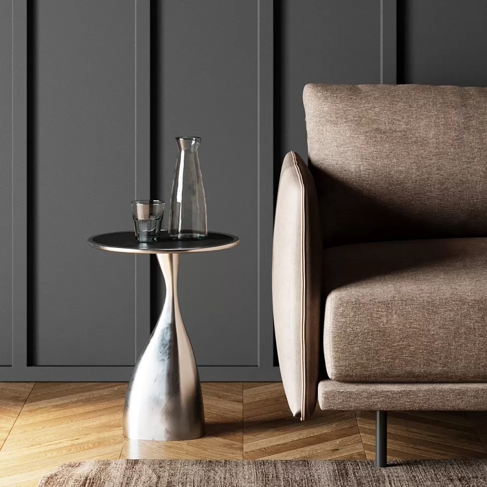 KARE Design Bijzettafel Spacey Silver Ø36cm Cheap