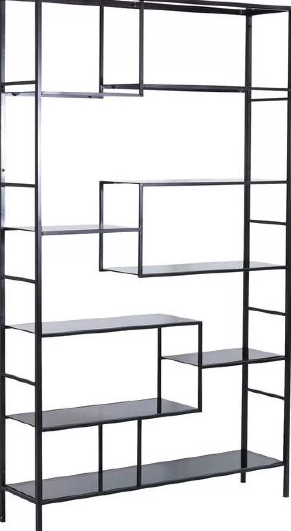 KARE Design Boekenkast Loft Zwart 195x115cm Discount