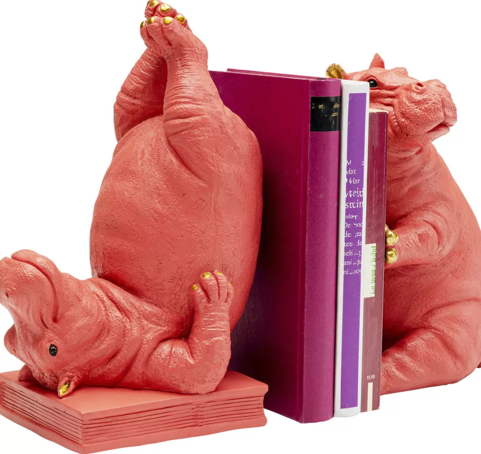 KARE Design Boekensteun Nijlpaard Roze (2-delig) Fashion