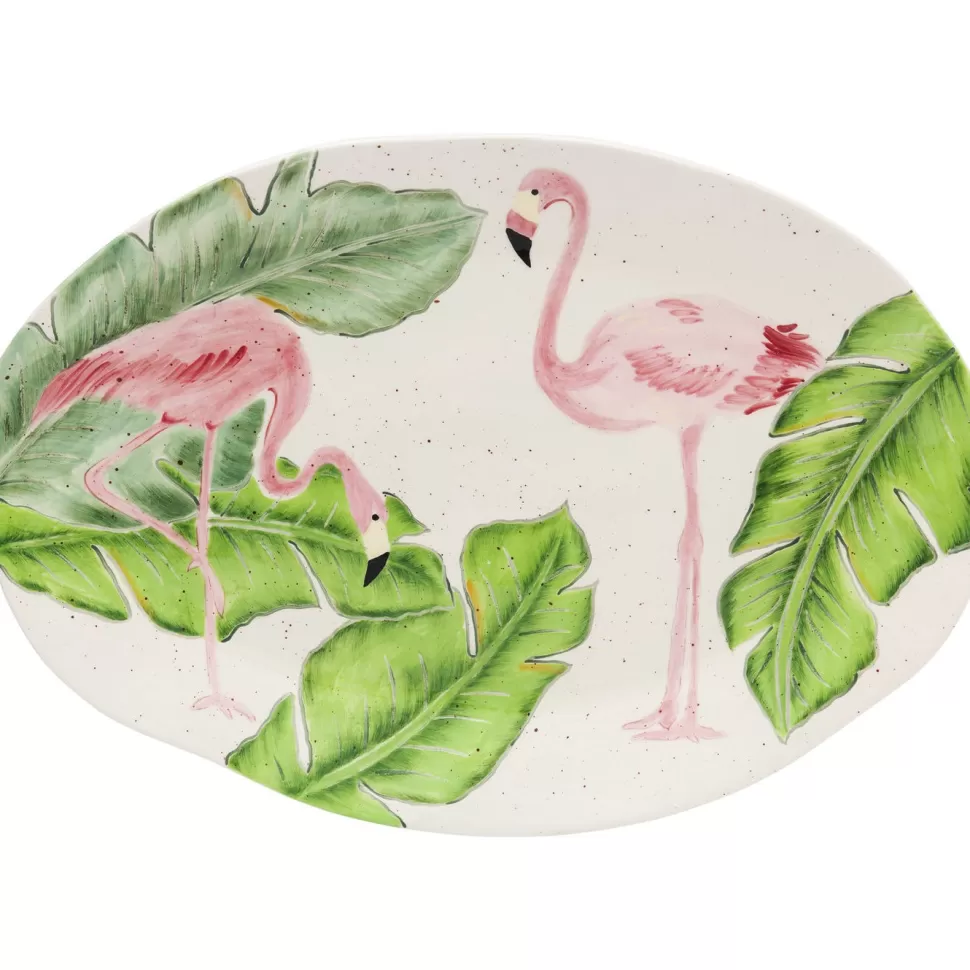 KARE Design Bord Flamingo Holidays Oval 40cm Shop