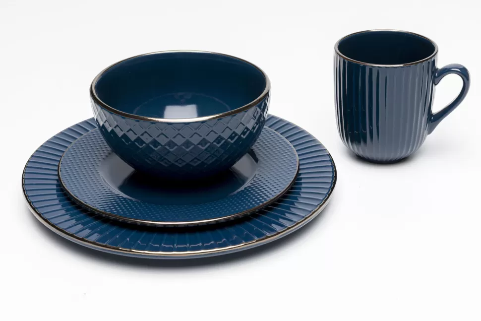 KARE Design Bord Muse Blue Ø27cm Store
