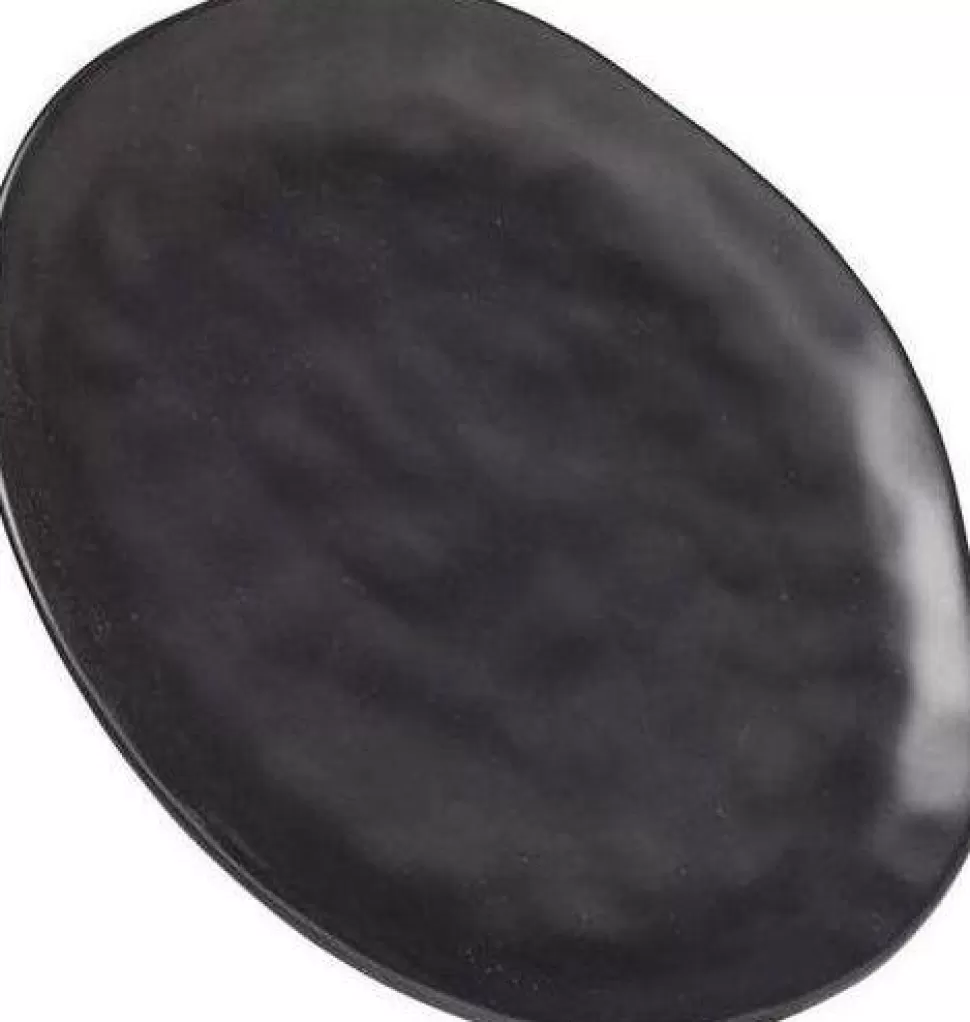 KARE Design Bord Organic Zwart Ø26cm Online