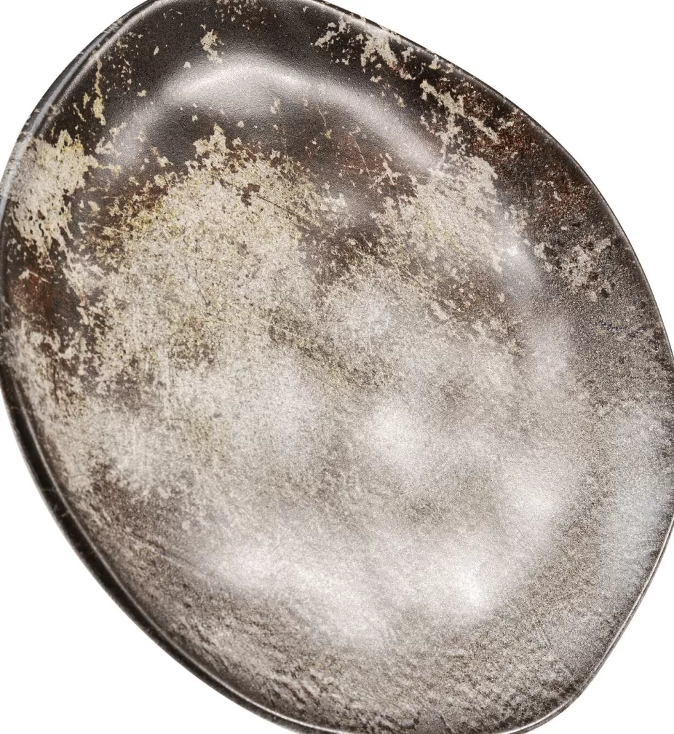 KARE Design Bord Savannah Brown/Grey Matt Ø26cm Cheap