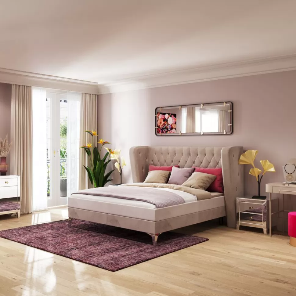 KARE Design Boxspringbed Benito Moon Cream 160x200cm Best Sale