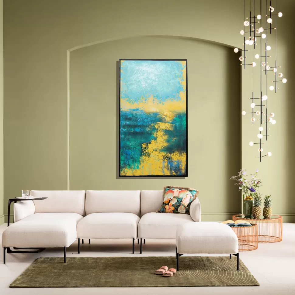 KARE Design Canvas Jardin Blue 125x215cm Cheap