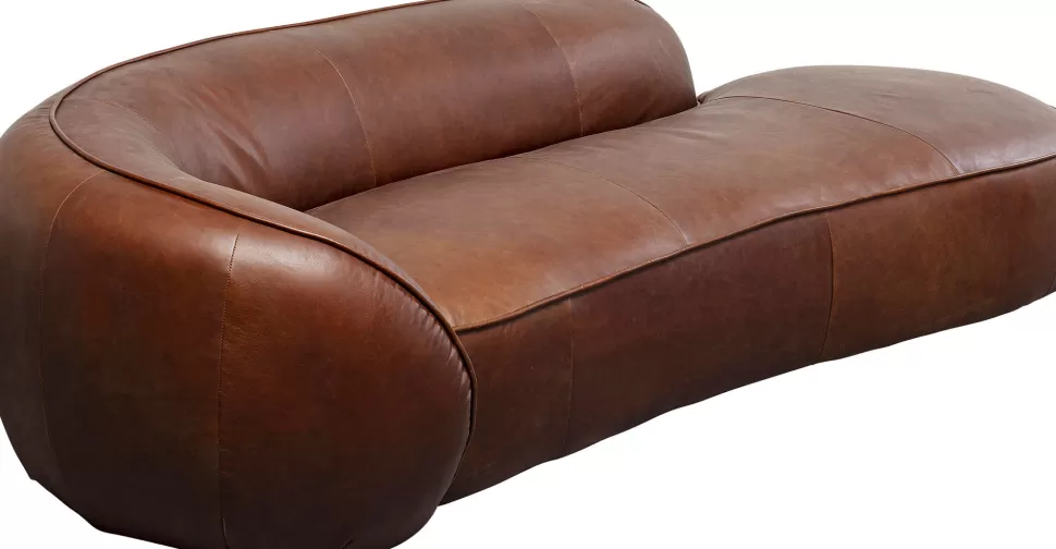 KARE Design Chaise Longue Wonder Leather Brown 252cm Outlet