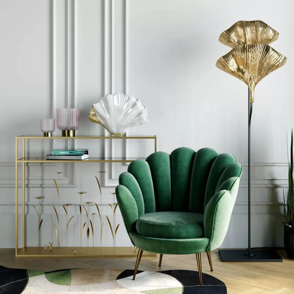 KARE Design Console Flower Meadow Goud 100cm Discount