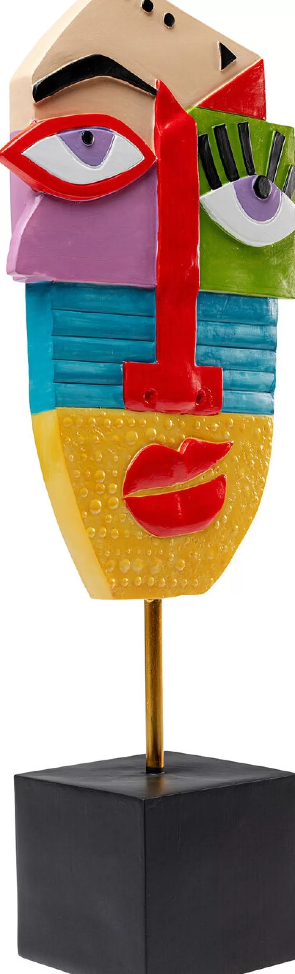 KARE Design Decofiguur Abstract Face Multicolour 52cm Flash Sale