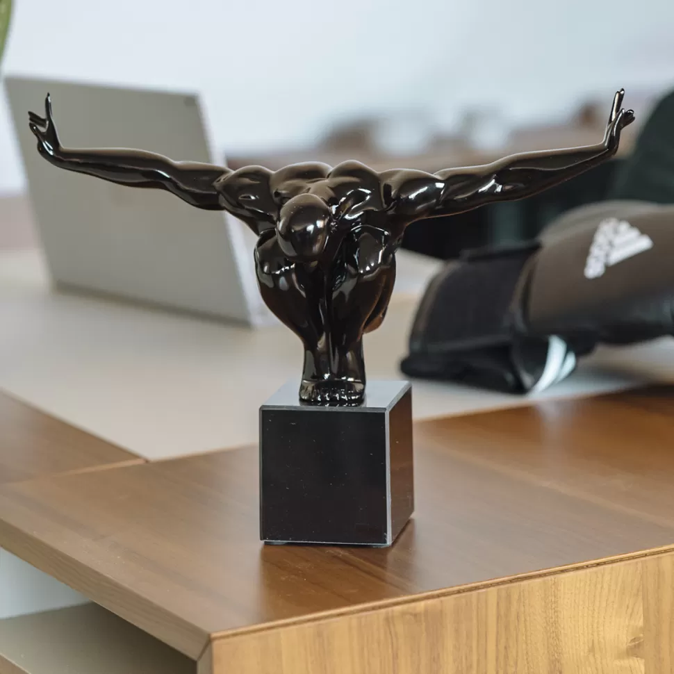 KARE Design Decofiguur Atleet Zwart Klein Best