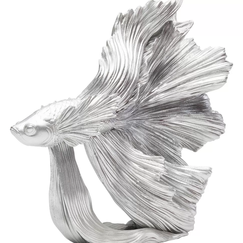 KARE Design Decofiguur Betta Fish Zilver Klein Shop