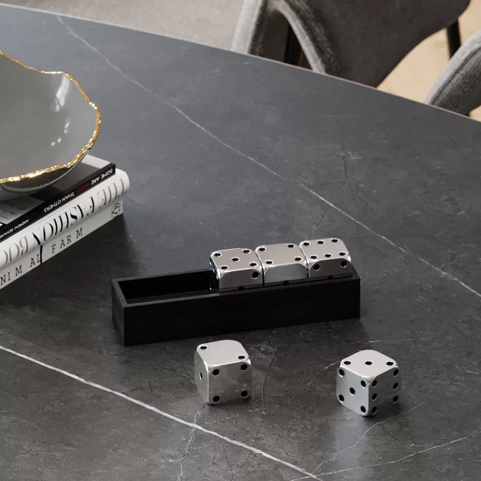 KARE Design Decofiguur Dices Silver 20x6cm New