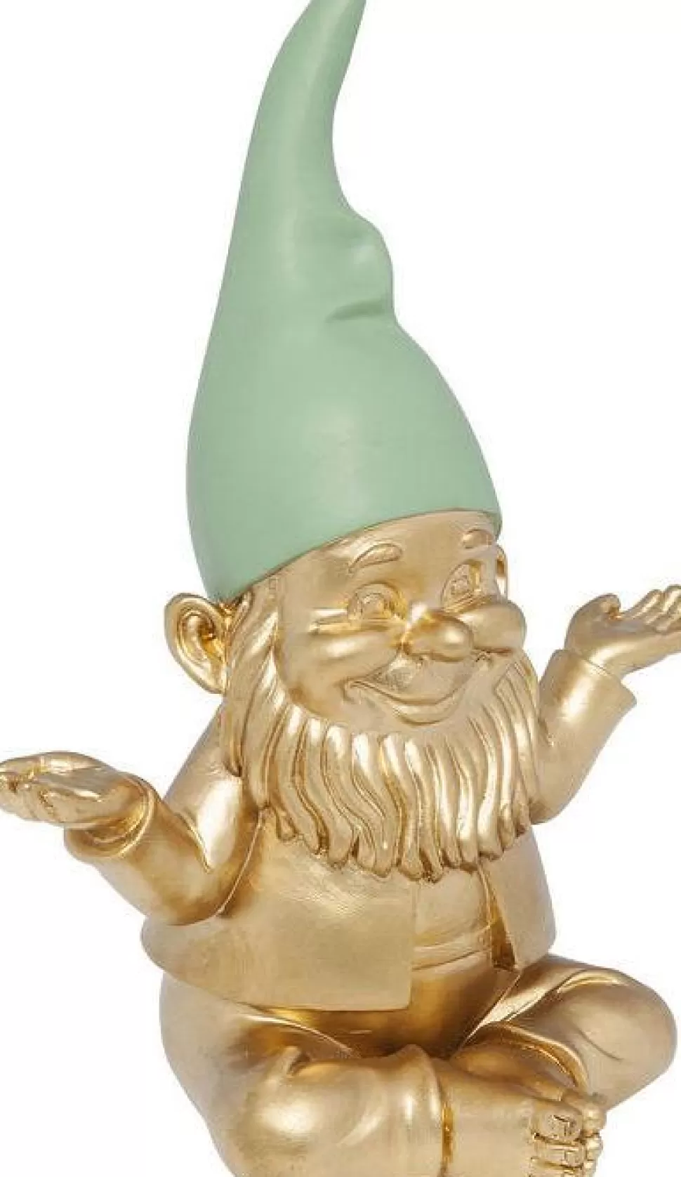 KARE Design Decofiguur Dwerg Meditatie Goud Groen 19cm Hot