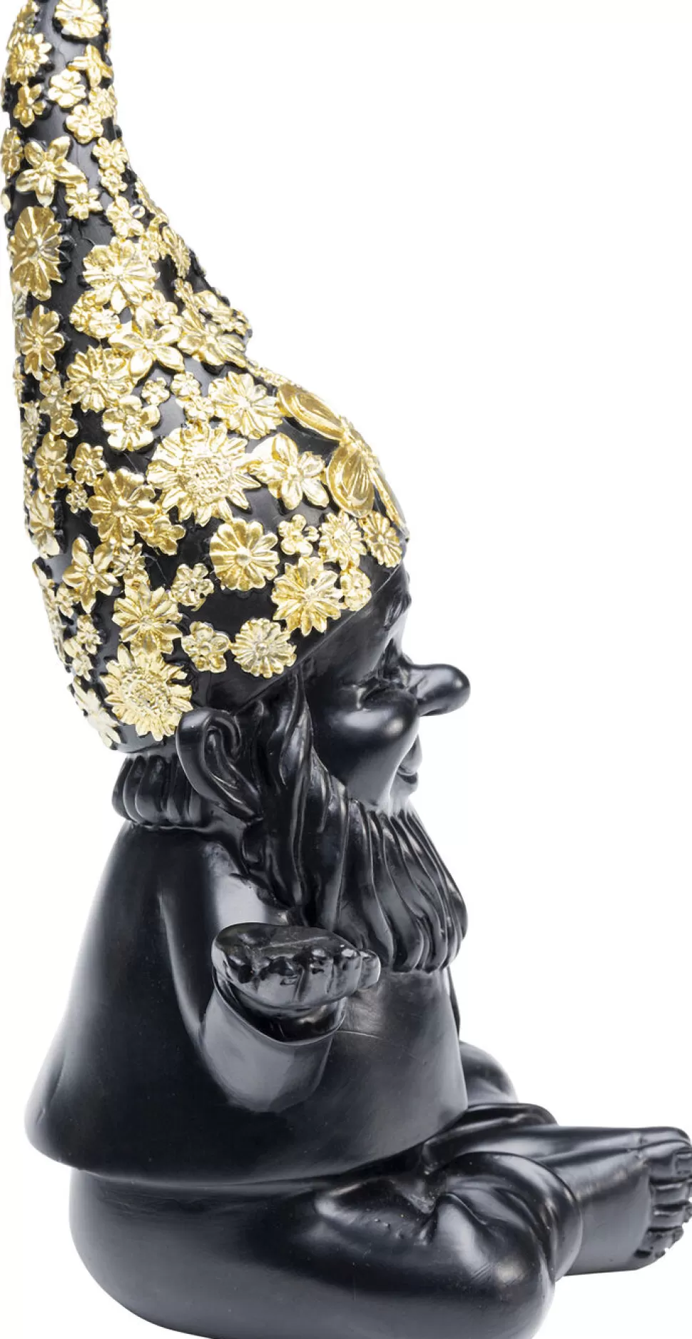 KARE Design Decofiguur Dwerg Meditatie Zwart Goud 19cm Sale
