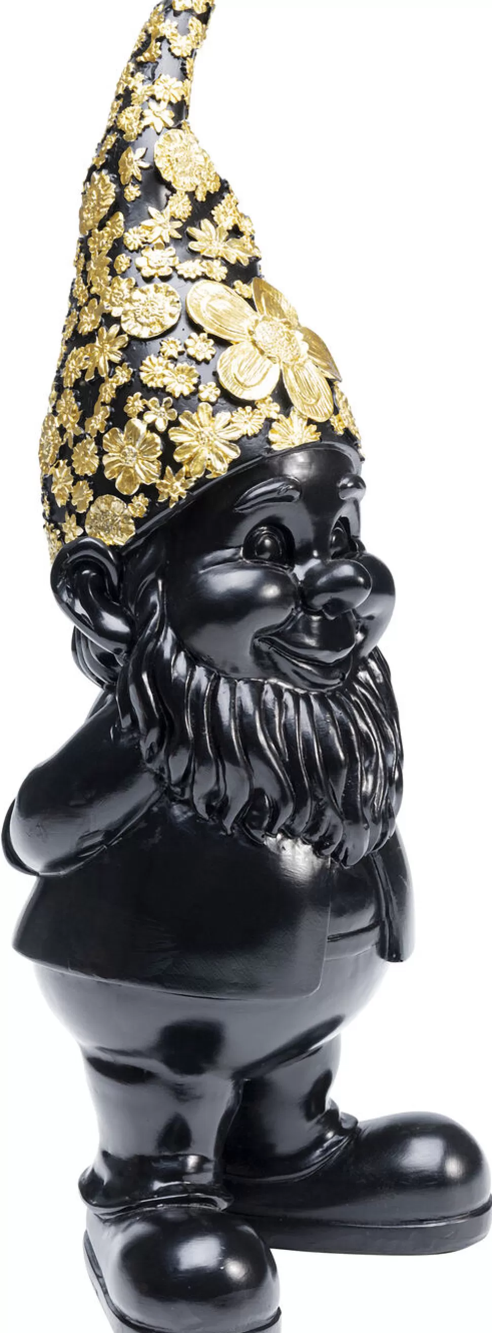 KARE Design Decofiguur Dwerg Staand Zwart Goud 30cm Cheap