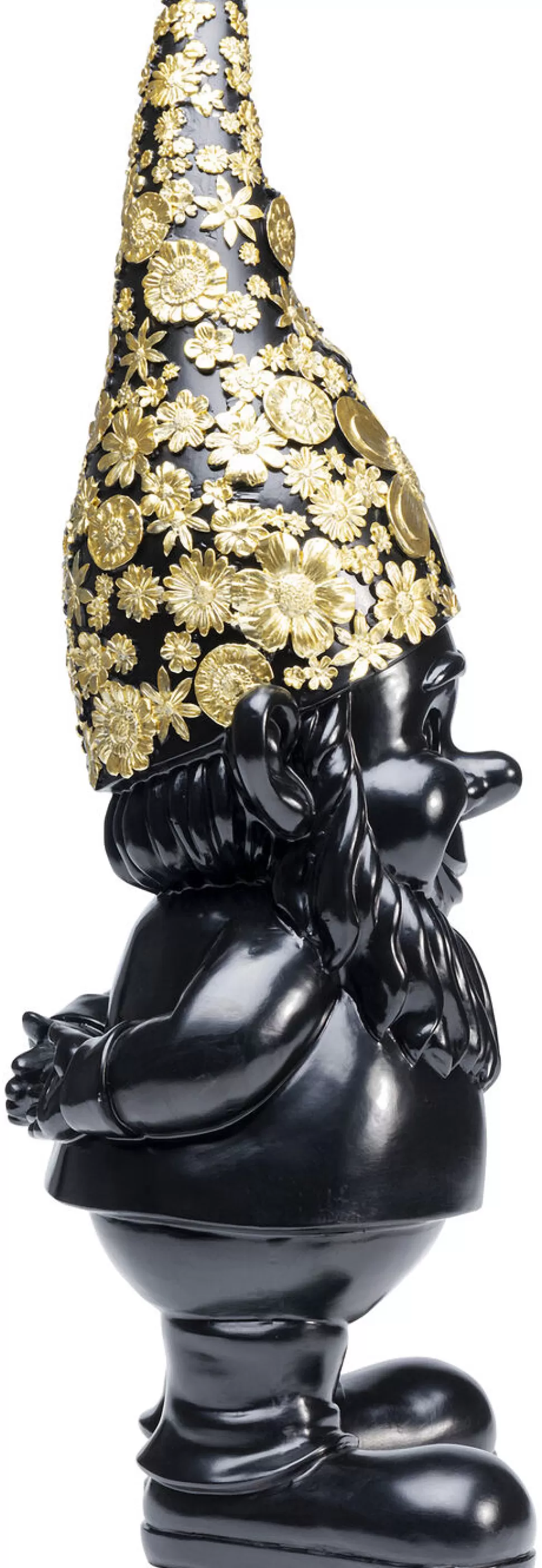 KARE Design Decofiguur Dwerg Staand Zwart Goud 61cm Flash Sale