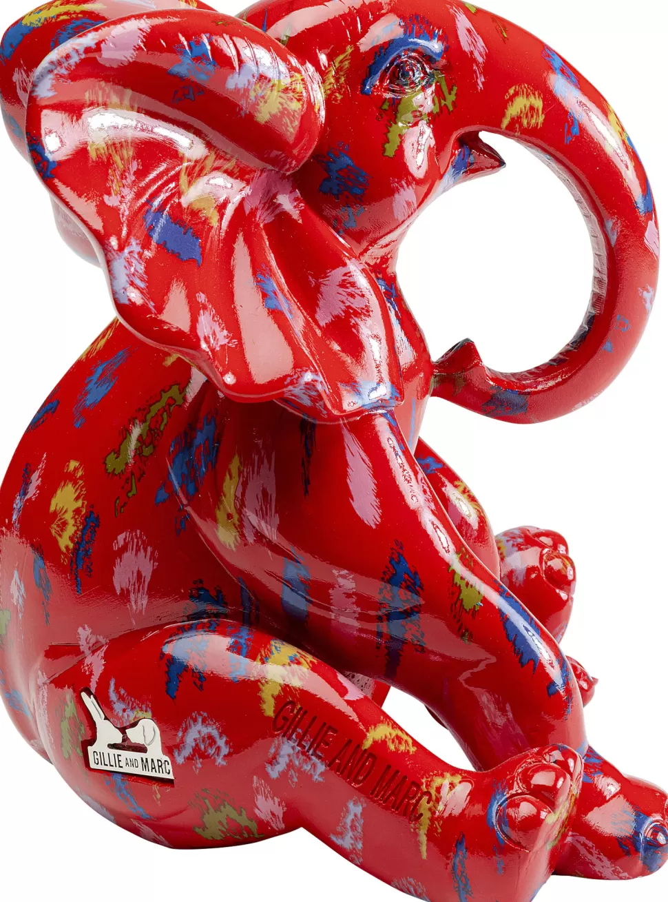 KARE Design Decofiguur Elephant Dots Red 18cm Hot