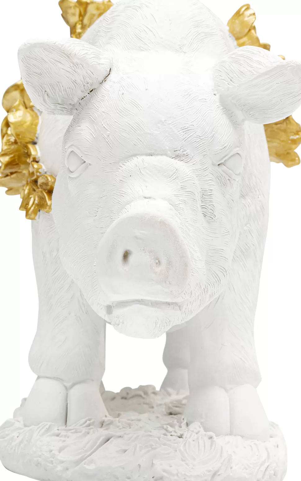 KARE Design Decofiguur Flower Pig Wit 21cm Discount