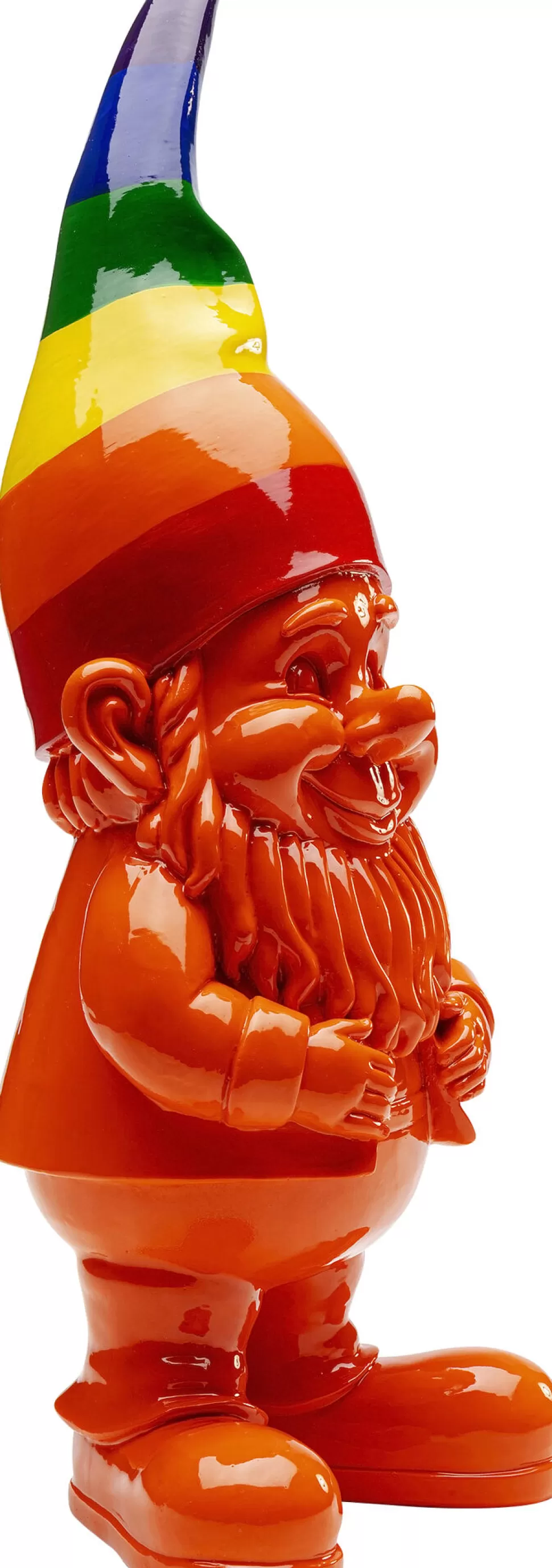 KARE Design Decofiguur Gnome Standing Rainbow Oranje 46cm New