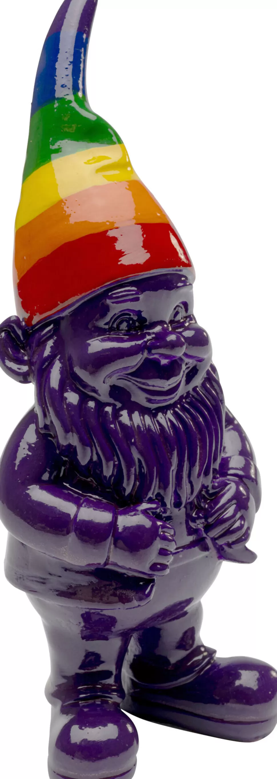 KARE Design Decofiguur Gnome Standing Rainbow Paars 11cm Clearance