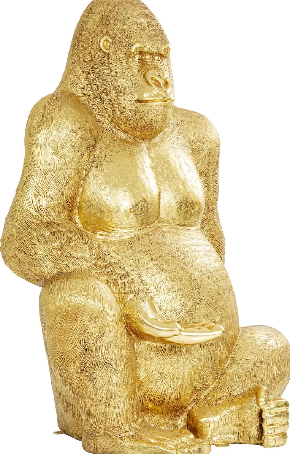 KARE Design Decofiguur Gorilla Goud XXL 249cm Hot