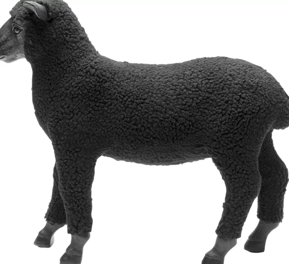 KARE Design Decofiguur Happy Sheep Wool Black 37cm Clearance